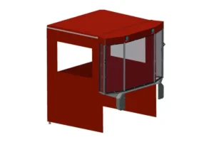Cabine repliable mobile SERRA en aluminium
